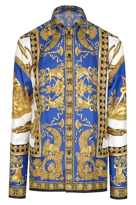 versace style print shirt|authentic versace shirts.